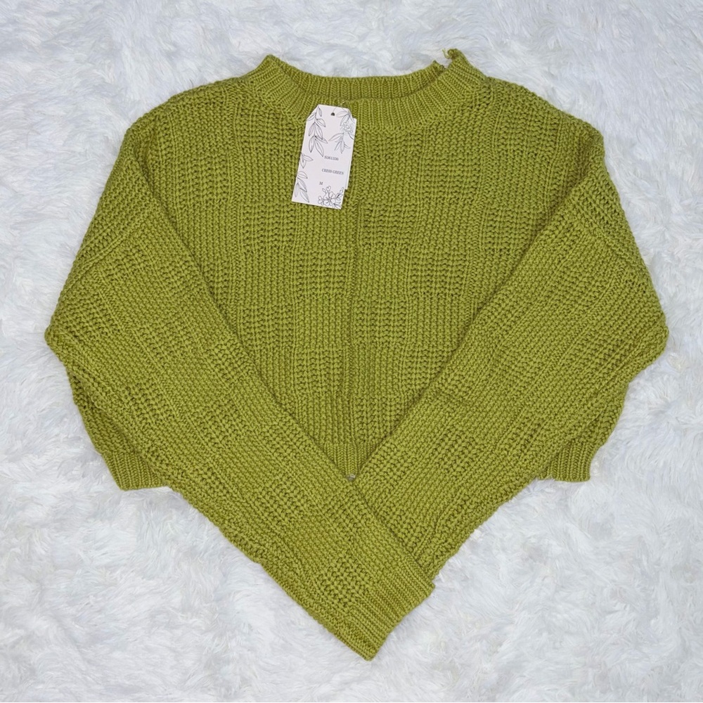 Cropped Knit Sweater